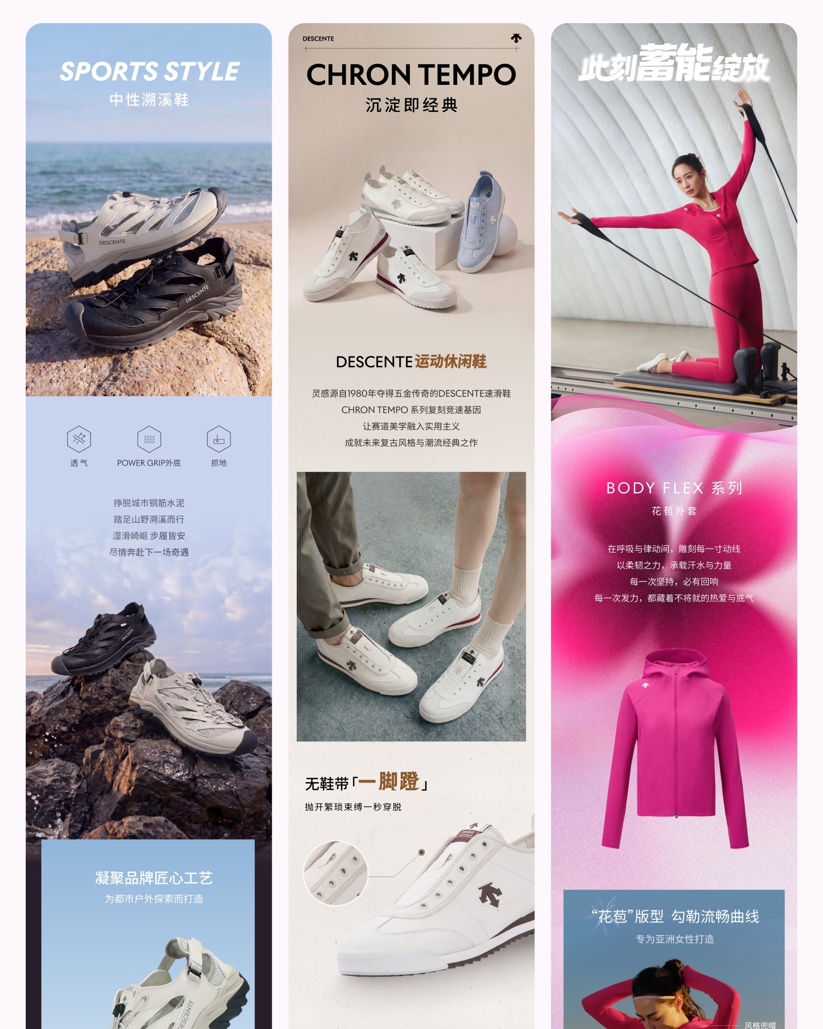 DESCENTE 商品详情页设计合集